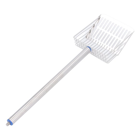 Cat Litter Scoop Long Handle Pet Litter Scoop Stainless Steel Litter Box Scooper Chicken Poop Sifter Shovel for Easy Sifting