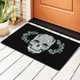 thumbnail image 1 of Death Skeleton Brain Hands Rugs Doormat, Non-Slip Machine Washable Carpets Floor Door Mat , 36" x 24", 1 of 6