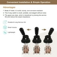 thumbnail image 4 of Uxcell 3 Way Short Straight Guitar Toggle Switch Pickup Selector Black with Black Tip Knob Caps, 4 of 5