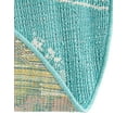 thumbnail image 5 of Unique Loom Outdoor Coastal Collection Area Rug - Flotilla (7' 1" Round Teal/Ivory), 5 of 8