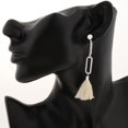 thumbnail image 2 of Pendientes colgantes Hugo con flecos para mujer, 2 of 10