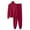 Red, variant on Efsteb Womens 2 Piece Outfits Ribbed Knit Sets Solid Casual Turtle Neck Sweatsuit Sets Wide Leg Jogger Stretch Tracksuits (Green,Free Size)