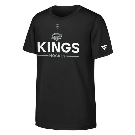 Youth Fanatics Black Los Angeles Kings Authentic Pro Wordmark T-Shirt