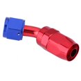 AN8 Fuel Line Hose End Swivel Fitting Oil Cooler Adapter Blue and Red