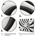 thumbnail image 3 of Designart "Dream Black and White Optical Art IV" Modern Floater Framed Canvas Wall Art, 3 of 7