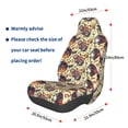 thumbnail image 3 of Wukai Fashion Hippie Girl Full Set Car Seat Covers with Soft Padding Universal Auto Front Seats Protector and Cushion Mat, 3 of 5