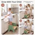 thumbnail image 3 of Wooden Step Stool, Toddler Kitchen Stool Helper Bathroom Portable Pine Wood Anti-slip Foot Stools Step Ladder Adults Kids, 3 of 10
