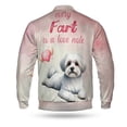 thumbnail image 2 of Every Fart is Love Note Maltese Guilty Face Happy Valentine's All Over Print 3D Baseball Jacket Maltese Dog Lover Gifts Idea Bomber Jacket Softball - 01016, 2 of 6