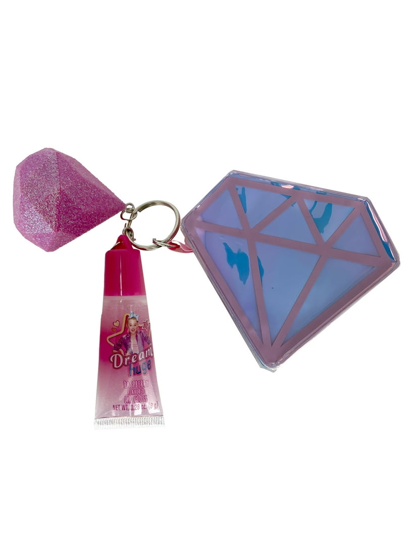 JoJo Siwa Diamond Lip Key Chain Gloss, Balm, & Coin Purse