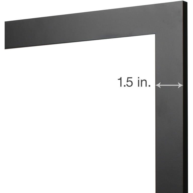 8X8 Picture Frames Black, Matted to 8 X 8 Cadre Photo with Mat for