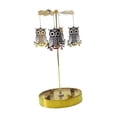 thumbnail image 3 of Candelabro giratorio, vela de pilar giratoria, decoración con bandeja, regalo ideal, centro de mesa para la mesa de comedor de familiares y amigos Ave nocturna, 3 of 8