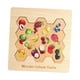 thumbnail image 3 of Rompecabezas de madera para niños pequeños. Actividad educativa preescolar. Regalo para niños. Fruta, 3 of 9