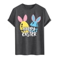 thumbnail image 4 of ZQUUVOU Men's T-Shirt Casual Short Sleeve Easter Printed Crew Neck Shirts (Gray,L), 4 of 4