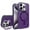 Darkpurple, variant on iPhone 14 Plus Case Magnetic, Compatible with Magsafe & Car Mount Camera Lens Kickstand Drop Protection Shockproof Anti-Scratch Rugged Phone Case for Apple iPhone 14 Plus, Darkpurple