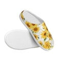 thumbnail image 3 of Balery Artistic Marble Pattern Sunflower Pattern Women's Fuzzy Memory Foam Slippers Fluffy Winter House Shoes Indoor and Outdoor-42/43, 3 of 7