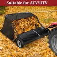 thumbnail image 5 of Bingirl 48-Inch Tow-Behind Lawn Sweeper - Large Capacity Heavy Duty Leaf & Grass Collector with Adjustable Sweeping Height and Dumping Rope, 5 of 5