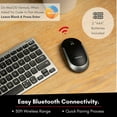 thumbnail image 3 of Macally Wireless Bluetooth Mouse for Laptop - Quiet and Comfortable Wireless Bluetooth Mouse for MacBook Pro/Air, Mac, Apple iPad, Microsoft Surface, Tablet - Quiet Computer Wireless Mouse Bluetooth, 3 of 6