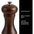 thumbnail image 2 of Cole & Mason Mason Adjustable Ceramic Wood Salt Grinder, 6.5 inch, 2 of 5
