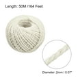 thumbnail image 2 of Unique Bargains 164 Feet 2mm Jute Twine, Jute Rope, Jute String Cords Beige, 2 of 6