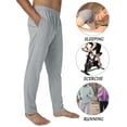 thumbnail image 3 of LELINTA Mens Cotton Pajama Pants, Lightweight Lounge Pant with Pockets Soft Sleep Pajama Bottoms for Men, S-3XL, 3 of 7
