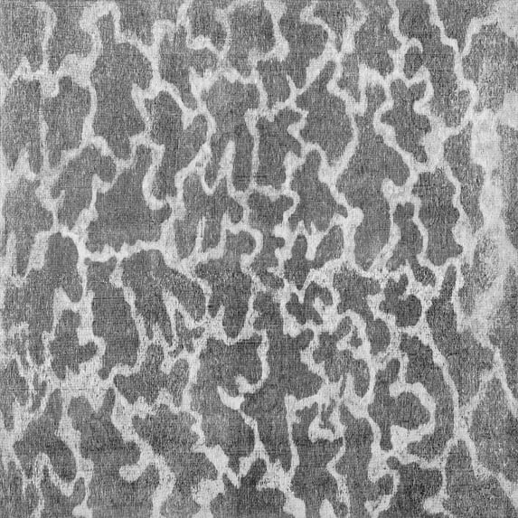 Ahgly Company Indoor Square Abstract Gray Contemporary Area Rugs, 8' Square