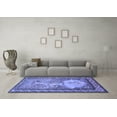 thumbnail image 3 of Ahgly Company Machine Washable Indoor Rectangle Persian Blue Traditional Area Rugs, 8' x 10', 3 of 4