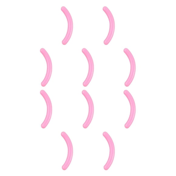 Vogacara Recambios para rizador de pestañas Flexible Sólido Útil Herramienta de belleza Suministros Práctico resistente Reemplace la tira adhesiva Rosa (Solo) 10piezas Vogacara CBP374068