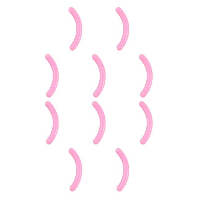 Vogacara Recambios para rizador de pestañas Flexible Sólido Útil Herramienta de belleza Suministros Práctico resistente Reemplace la tira adhesiva Rosa (Solo) 10piezas Vogacara CBP374068