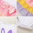 thumbnail image 7 of Xmyrz Easter Baby Girl Outfit Skirts Set Comfortable Fly Sleeve Stylish Casual Bunny Lightweight Summer Outfits Clothes Sets, 7 of 7
