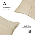 thumbnail image 3 of Topfinel 18" x 18" Wide Side Pillowcase,Corduroy Decorative Textured Pillow Cover, Tan,Set of 2, 3 of 9
