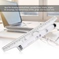 thumbnail image 2 of FAGINEY 30cm 11.8in Parallel Rolling Ruler Multi Purpose Clear Drawing Glider Professional Compass Protractor,Drafting Machine,Parallel Ruler, 2 of 8