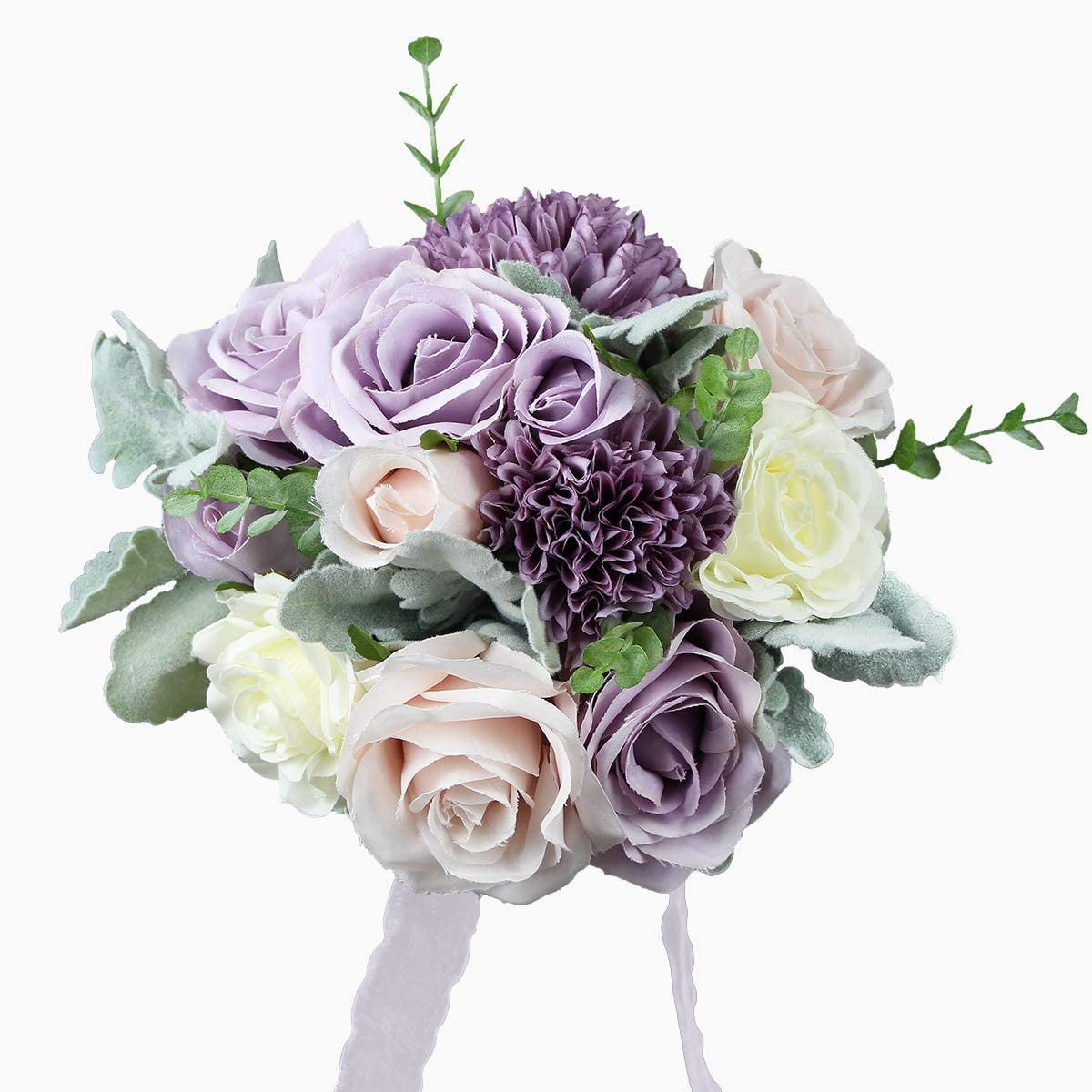 Wedding Bouquet For Bride Bridal Bridesmaid Vintage Artificial Flowers Purple Silk Rose Bouquet Home Wedding Decoration Walmart Canada