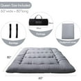 thumbnail image 7 of Japanese Floor Mattress Futon Mattress, Memory Foam Futon Roll up Guest Mattress Queen Size, 7 of 7