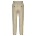 thumbnail image 4 of TGPMGRZ Boys Uniform Pants Elastic Waist Drawstring Summer Casual Chino Joggers Youth Kids Back to School Clothes, 4 of 8