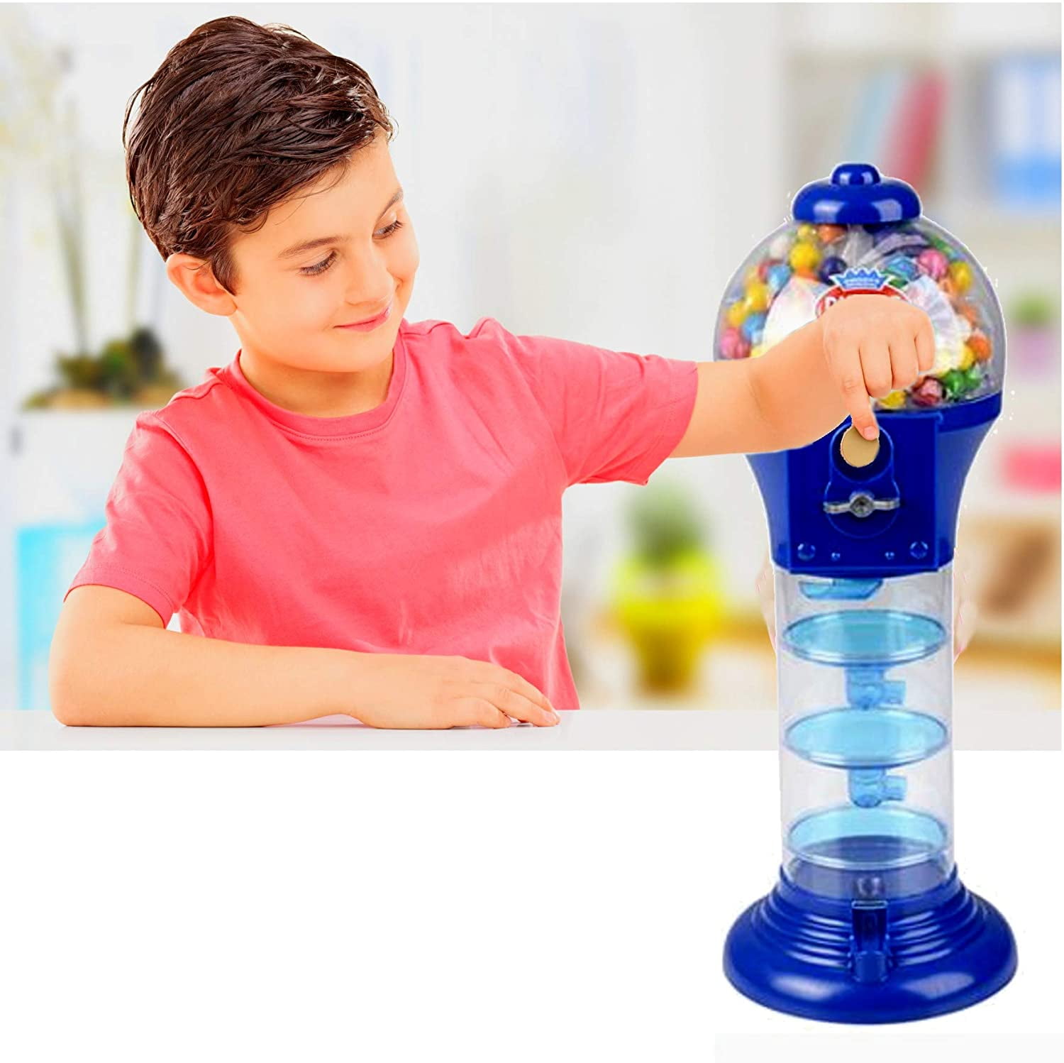 Playo 18” Big Spiral Gumball Machine For Kids Candy Dispenser with