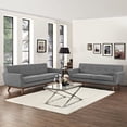 thumbnail image 2 of Modway Engage Modern Fabric 2-Piece Sofa Set with Loveseat in Expectation Gray, 2 of 6