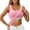 EN72_Pink, variant on Women's Tank Top with Built-in Bra Square Neck Wide Strap Cami Stretch Fitted Basic Underwear Pink S