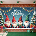 thumbnail image 5 of Santa Claus Christmas Banner Cartoon Character Merry Christmas Decoration for Holiday Party Indoor Event Celebration, 5 of 9