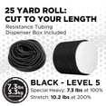 thumbnail image 2 of THERABAND Latex Resistance Tubing, Black, Special Heavy Level 5, 25 ft Roll, Professional Grade for Upper and Lower Body Workouts, Cut-to-Length, Color-Coded Resistance Levels, 2 of 8