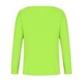 thumbnail image 3 of Long Sleeve Shirts for Women Fall Fashion V Neck Solid Color Blouses Trendy Casual Loose Comfy Cute Tops Fall Outfits for Women 2026, 3 of 4