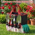 thumbnail image 3 of 30 Piece Garden Tools Set, Heavy Duty Stainless Steel Gardening Kit with Vintage Floral Storage Tote Bag, Non-Slip Ergonomic Rubber Handle Gardening Supplies, Durable Gardening Work Accessories, Idea, 3 of 6