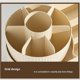 thumbnail image 4 of Rotating Makeup Organizer Vanity Cosmetic Brush Holder 360 Degree Spin Storage Box without Lid - Bei, 4 of 4