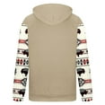 thumbnail image 4 of Jinhomg Mens Fleece Lined Hoodies Vintage Western Cowboy Sweatshirts Casual Comfy Long Sleeve Country Graphic Pullover Tops with Pocket Khaki XL, 4 of 5