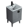thumbnail image 3 of Venezian Collection - 20" Single Rock Gray Bathroom Vanity, - Black Handles.&nbsp;, 3 of 9