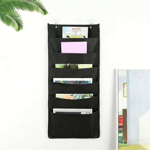 Rewenti Wall Mounted Handheld File Storage Bag For Home Office School Portable File Organizer