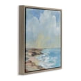 thumbnail image 4 of Stupell Industries By The Beach Shore Nautical & Beach Painting Brown Floater Framed Canvas Art Print Wall Art, 25 x 25, 4 of 10