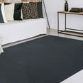 thumbnail image 7 of BNM Bohemian Indoor/ Outdoor Solid Rug, 8' x 10', Black, 7 of 7