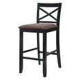Bar Chair (Set-2), Fabric & Black - 30" Seat Height - Walmart.com