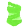 thumbnail image 5 of QHFBli Plus Size Swimsuit Women One Piece Swimsuit Tummy Control High Neck Bathing Suit Ruched Swimwear, 5 of 5