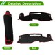 thumbnail image 4 of Cubierta del Tablero para Chevy Silverado 1500 2022-2025 Alfombra de Cubierta del Tablero Consola Central Cubierta del Tablero Interior del Auto Antideslizante Poliéster Negro Rojo 1 Pc, 4 of 7